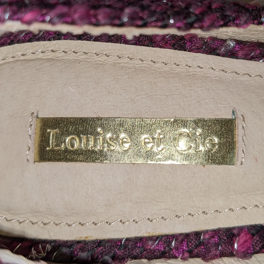Louise et Cie tweed wool blend heels